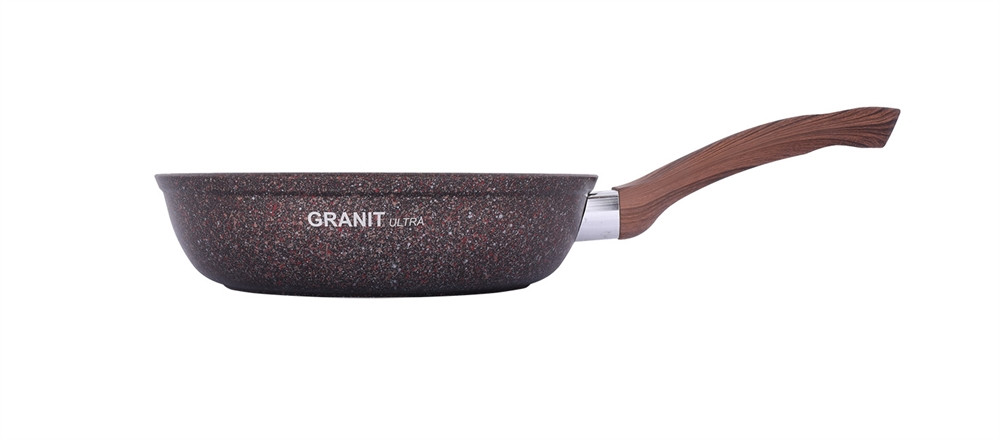 Сковорода с ручкой и стекл. крышкой 260 мм, "Granit ultra" (red) - фото 3 - id-p92642334