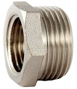 Футорка латунь Ду 40х32 (1 1/2"х1 1/4") наруж./внутр. Никель (5/65)