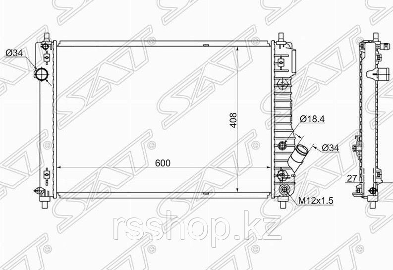 Радиатор CHEVROLET AVEO 08-