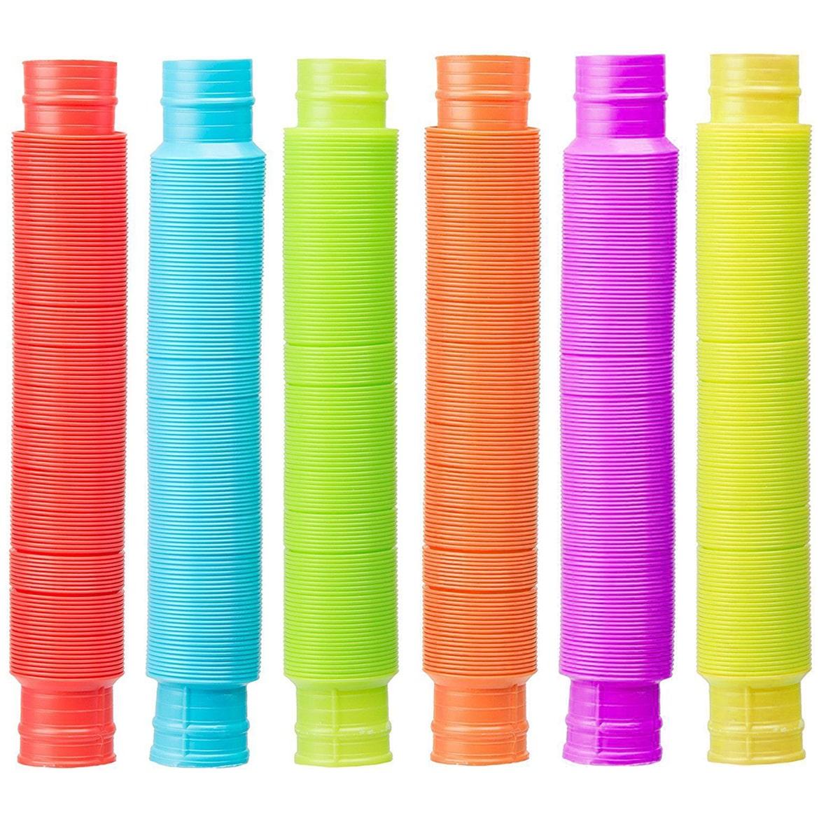 Игрушка антистресс трубка Pop Tubes цвета в ассортименте - фото 4 - id-p92650478