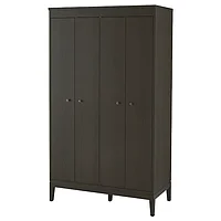 Гардероб ИДАНЭС  темно-коричневый морилка121x211 см, ИКЕА, IKEA, фото 1