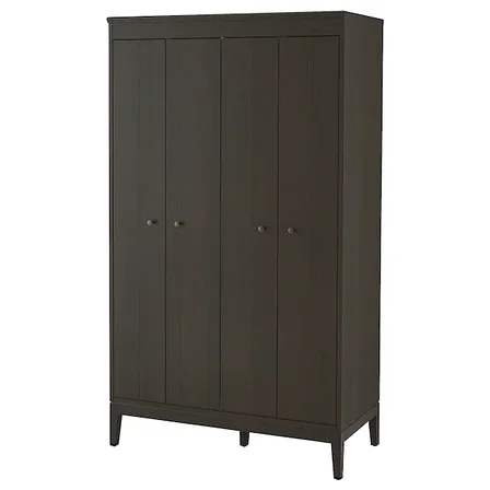 Гардероб ИДАНЭС темно-коричневый морилка121x211 см, ИКЕА, IKEA, фото 2