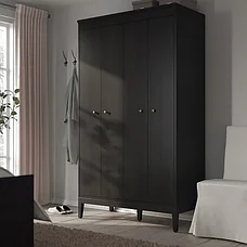 Гардероб ИДАНЭС темно-коричневый морилка121x211 см, ИКЕА, IKEA, фото 2