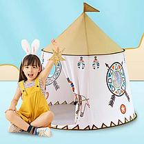 Палатка домик шалаш для детей "Вигвам вождя" с окном, фото 3