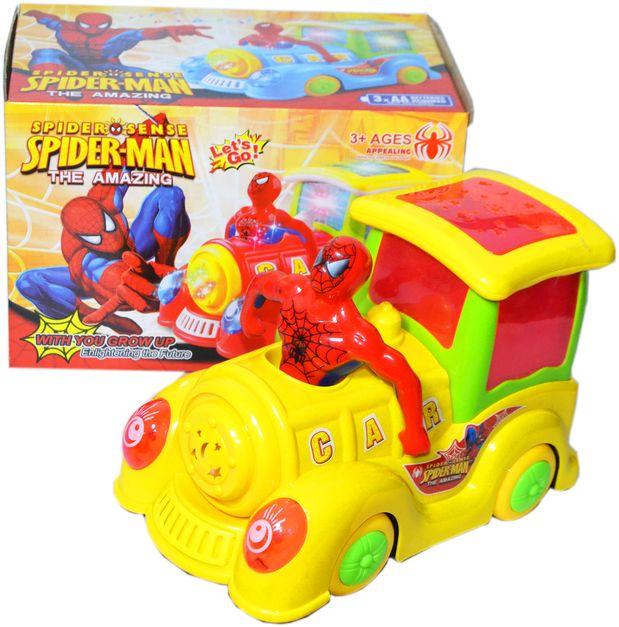 298-4 Паровозик спайдермэн Spider-Man The Amazine музыка/свет 16*23