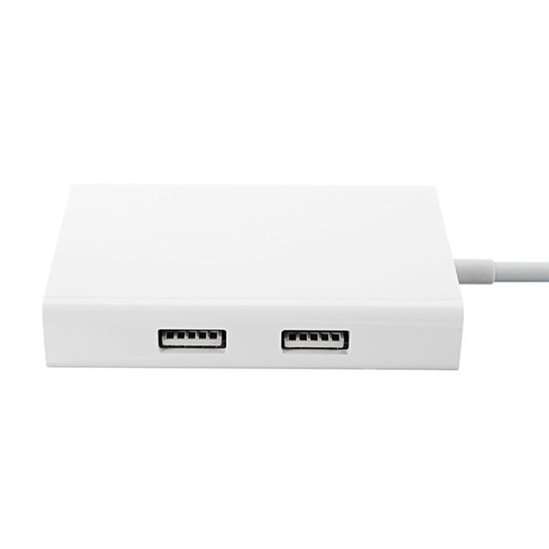 Универсальный расширитель Type-C Xiaomi 2 VGA Hub Gigabit Ethernet Multi Adapter Белый - фото 2 - id-p92691231