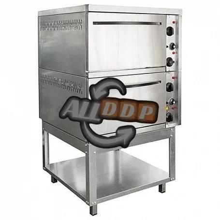 Шкаф жарочный 2-х секционный ШЭЖП-2, лицо нерж, 840х840(895)х1500(1520)мм