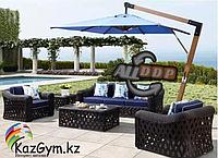 Зонт Wood Lux, 3х3м, квадратный, синий