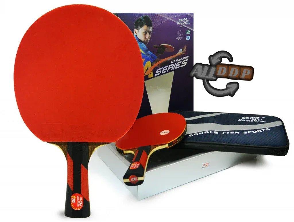 Ракетка для настольного тенниса DOUBLE FISH - 7А-С с чехлом (ITTF)