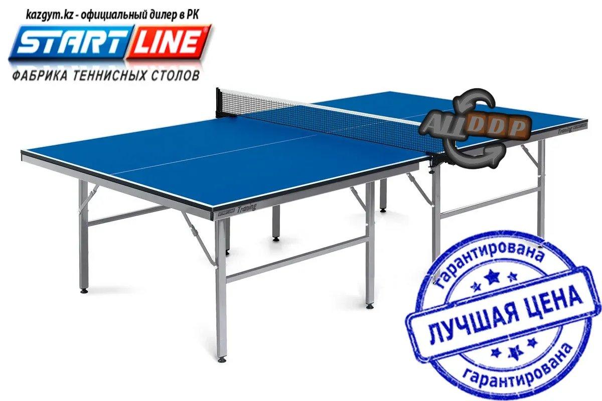 Теннисный стол Start Line Training 22 мм, без сетки, на роликах, регулируемые опоры