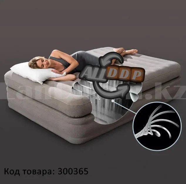 Надувной матрас двуспальный со встроенным электронасосом Prime Comfort Intex 64446 (203*152*51 см)