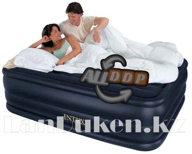 Надувная кровать со встроенным электрическим насосом 220 В 152* 203* 56 см Intex 66718