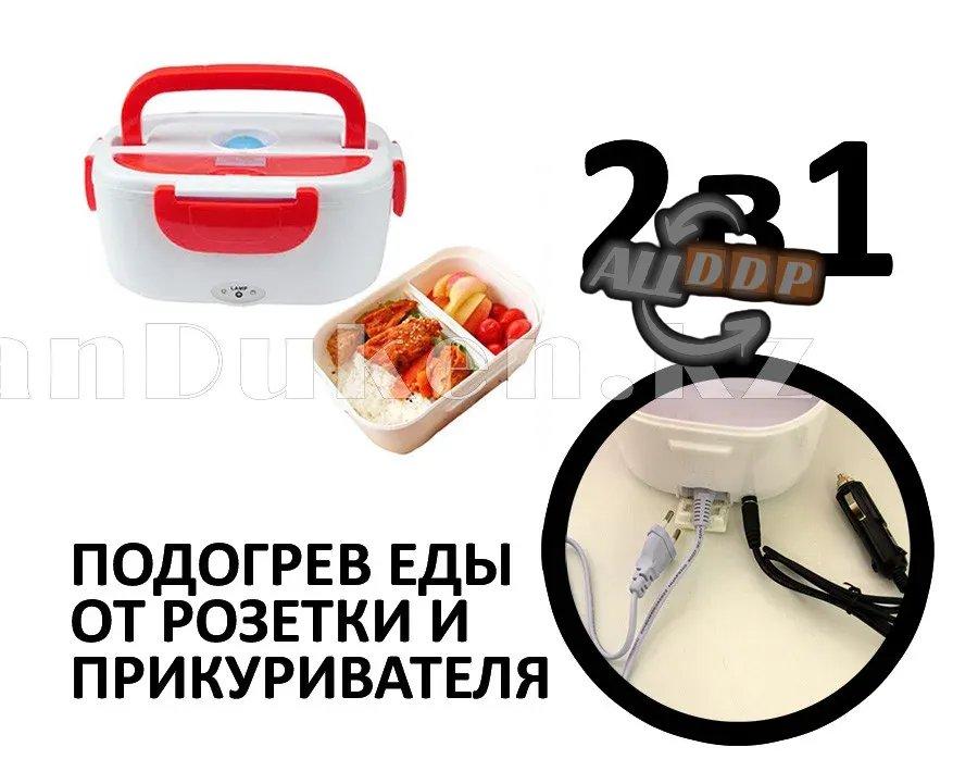 Ланч бокс электрический разогревающий еду от сети и прикуривателя YS-004 в ассортименте