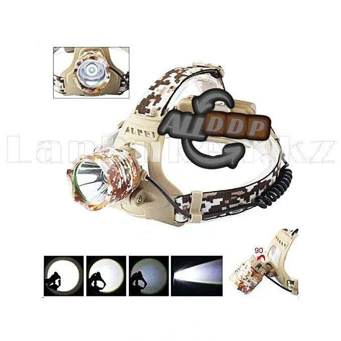 Налобный фонарь светодиодный Multi-function headlights 3 режима (camouflage)