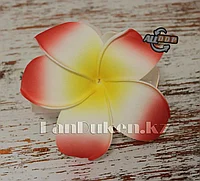 Заколка краб "Гавайский цветок" большая (красный)