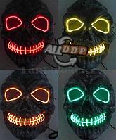Светящаяся LED маска Черепа на батарейках