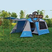 Четырехместная палатка водонепроницаемая двухслойная (90+120+240)x260x195 см Tuohai ART 1919