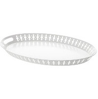 Поднос ROMANTISK РОМАНТИСК IKEA, белый 52x39 см