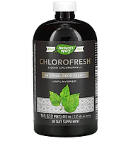 Nature's Way, Chlorofresh, жидкий хлорофилл, без добавок, 480 мл (16 жидк. унций)