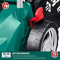 Газонокосилка сетевая ЗУБР 2000 Вт, 420 мм (ГСЦ-42-2000), фото 3