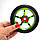 Колеса для трюкового самоката металлические диаметр 110 мм ABEC 9 зеленые, фото 3