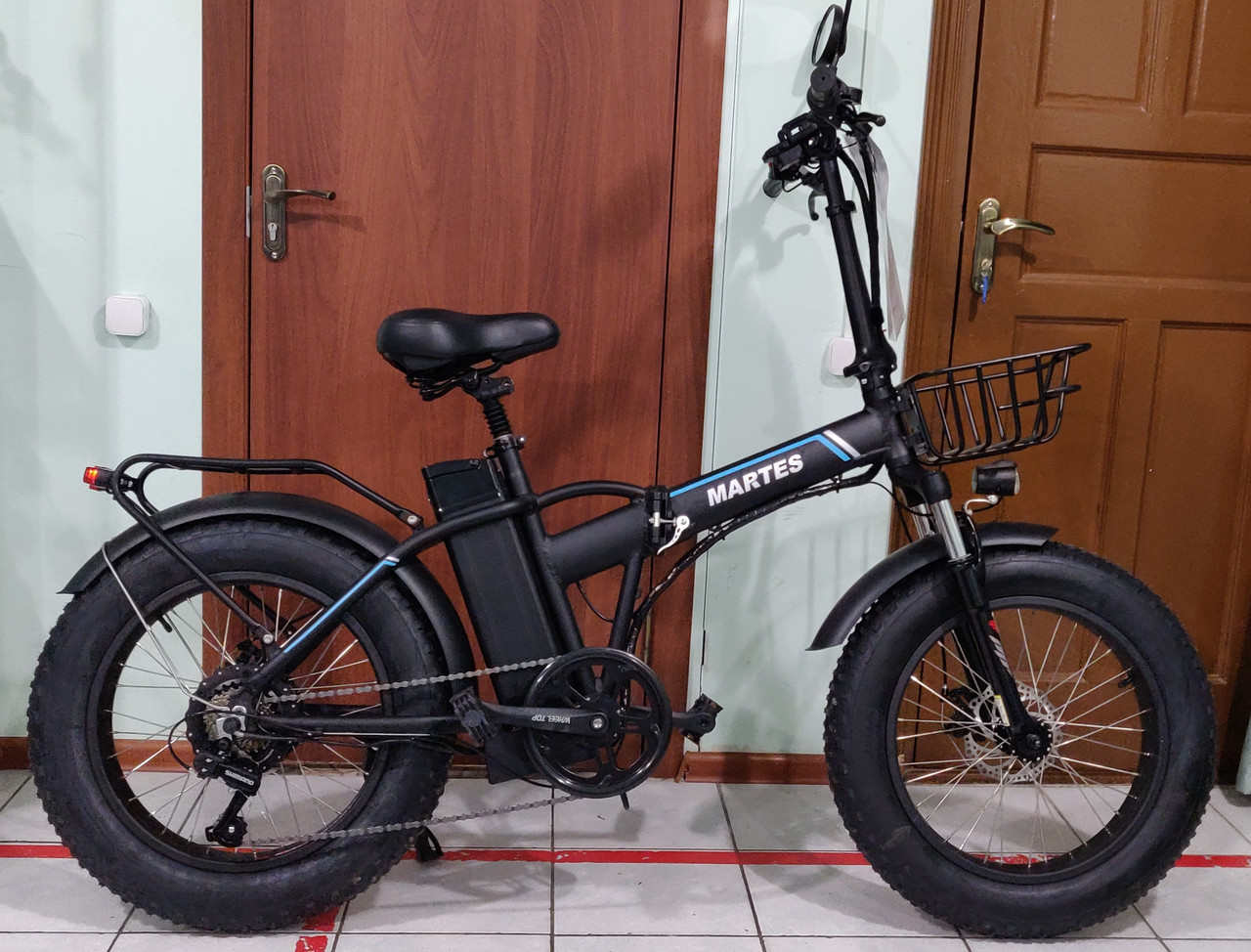 Электровелосипед 48v 500w (max 1000w), аккум. Li-ion 48v 15 A/H. Складной. Колеса 20*4".