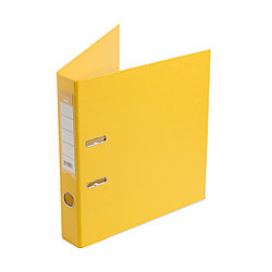 Папка–регистратор Deluxe с арочным механизмом, Office 2-YW5, А4, 50 мм, жёлтый
