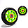 Колеса для трюкового самоката пластиковые диски диаметр 100 мм ABEC 7 зеленые, фото 7