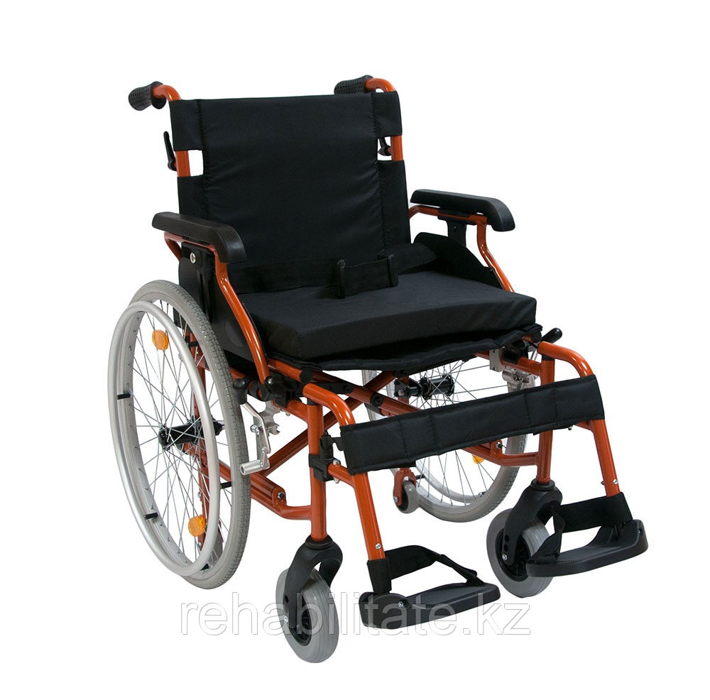 Кресло-коляска инвалидная механическая 514A-1 повышенной грузоподъемности, фото 1
