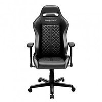 Игровое компьютерное кресло DX Racer OH/DH73/NG, эко-кожа и винил, черно-серое
