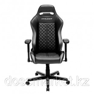Игровое компьютерное кресло DX Racer OH/DH73/NG, эко-кожа и винил, черно-серое - фото 1 - id-p91527609