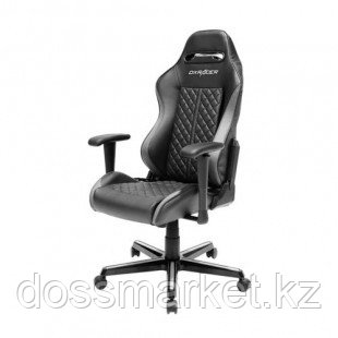 Игровое компьютерное кресло DX Racer OH/DH73/NG, эко-кожа и винил, черно-серое - фото 2 - id-p91527609