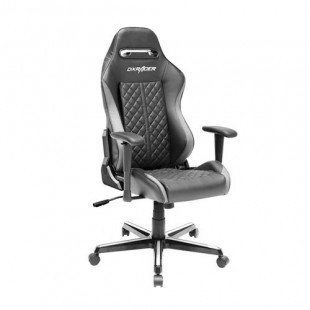 Игровое компьютерное кресло DX Racer OH/DH73/NG, эко-кожа и винил, черно-серое - фото 4 - id-p91527609