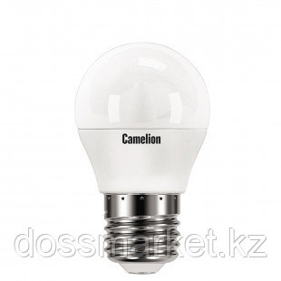 Лампа светодиодная Camelion LED8-G45/845/E27, 8 Вт, 4500К, нейтральный белый свет, E27, форма шар