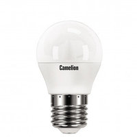 Лампа светодиодная Camelion LED8-G45/845/E27, 8 Вт, 4500К, нейтральный белый свет, E27, форма шар