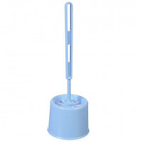 Ершик для туалета Idea "Эконом", с подставкой, 17*12*12 см, пластик, голубой