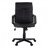 Кресло для персонала Helmi HL-M03 "Referent", экокожа, черное, фото 2