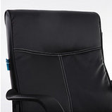 Кресло для персонала Helmi HL-M03 "Referent", экокожа, черное, фото 6