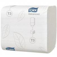 Туалетная бумага листовая Tork Advanced, 242 л., 2-х слойная, размер листа 11*19 см, белая цена за 1 шт