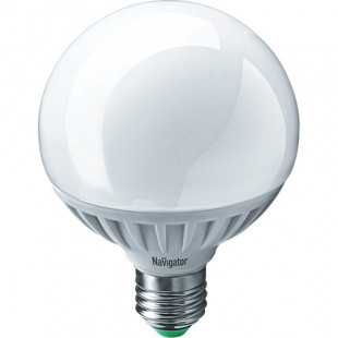 Лампа светодиодная Navigator NLL-G95/G105, 12 Вт, 2700К, теплый белый свет, E27, форма шар