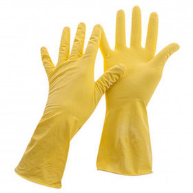 Перчатки для уборки Linex, универсальные, латекс, желтые