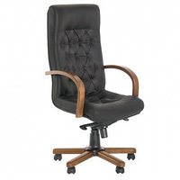 Кресло для руководителей FIDEL lux extra LE-A, натуральная кожа, черное