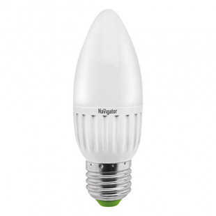 Лампа светодиодная Navigator NLL-C, 5 Вт, 2700К, теплый белый свет, E27, форма свеча