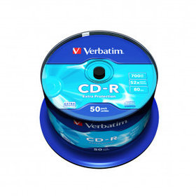 Диск CD-R Verbatim, 700 Mb, 52х, 50 шт/упак