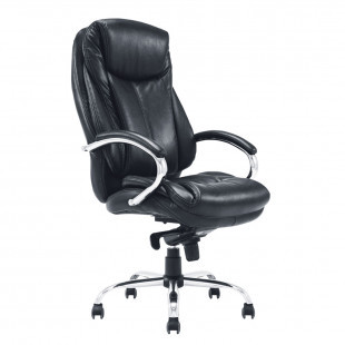 Кресло для руководителя Helmi HL-ES07 "Resolution", экокожа, черное - фото 1 - id-p91527591