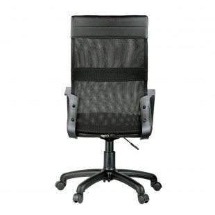 Кресло для персонала Helmi HL-M65 "Sigma", экокожа, сетка, черное - фото 4 - id-p91527589