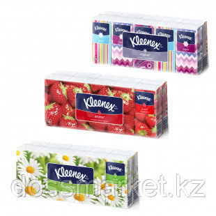 Носовые платки Kleenex, 3-х слойные, белые, 10 шт./упак. - фото 2 - id-p91531024