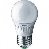 Лампа светодиодная Navigator NLL-G45, 5 Вт, 2700К, теплый белый свет, E27, форма шар