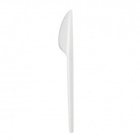Ножи одноразовые OfficeClean, длина 16,5 см, белые, 100 шт/уп, цена за упаковку