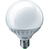 Лампа светодиодная Navigator NLL-G95/G105, 18 Вт, 2700К, теплый белый свет, E27, форма шар